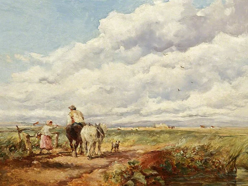 1809-David Cox - Paesaggio con fienaioli - Galleria d'arte del Museo Civico di Bristol